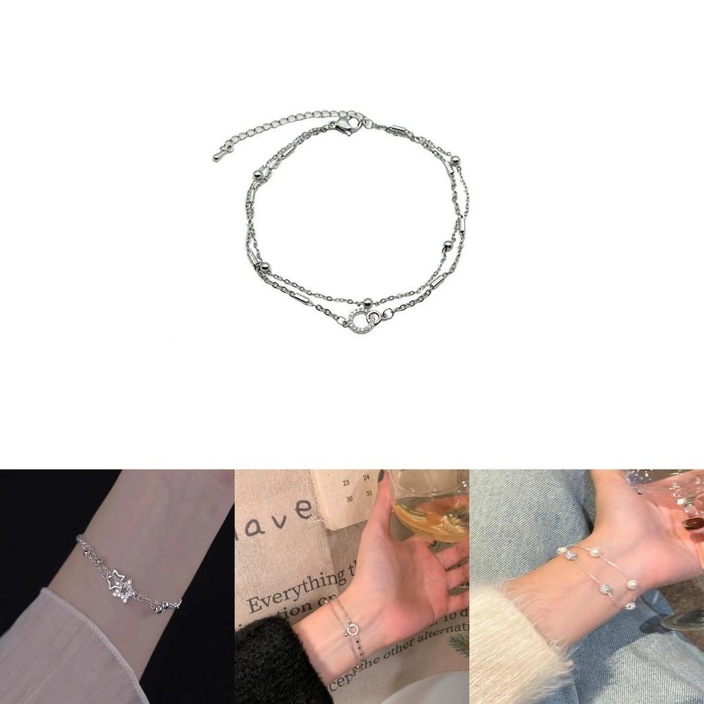 Stylish Double-layer Geometric Bracelet For Women 2023 Fine Craftsmanship