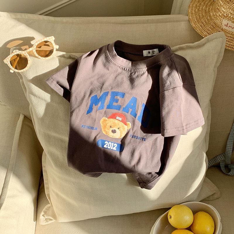 Children's Clothing Children's Short Sleeved T-shirts Men's and Women's Clothing Cartoon Printed Tops Children's Half Sleeves