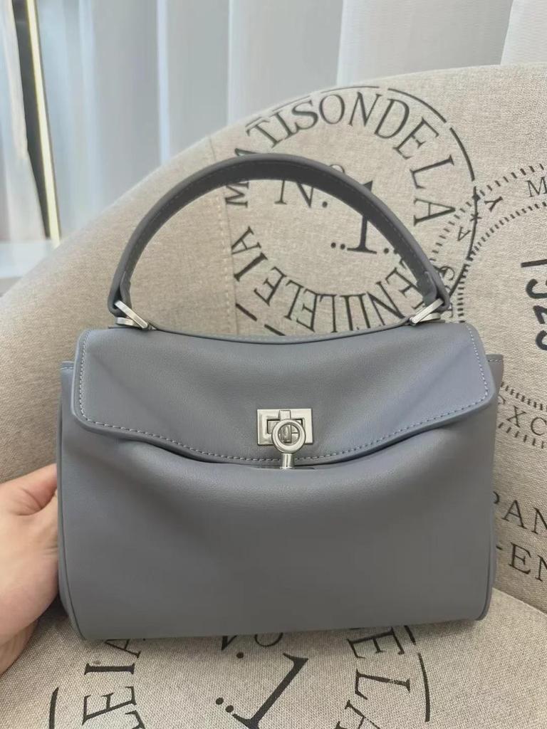 Geantă elegantă din piele 2024, capacitate mare: Geantă/Crossbody din piele de vacă autentică