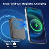 Magnetická bezdrátová powerbanka 10 000 mAh, podporuje rychlé nabíjení 22,5 W / PD 20 W, kompatibilní s telefony iPhone a Android