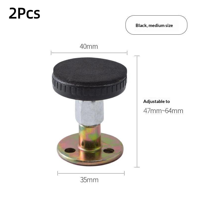 2Pcs Self-Adhesive Adjustable Thread Bed Frame Anti-Shake Tool Fixed Bed Anti-Squeaking Telescopic Support Hardware Fasteners