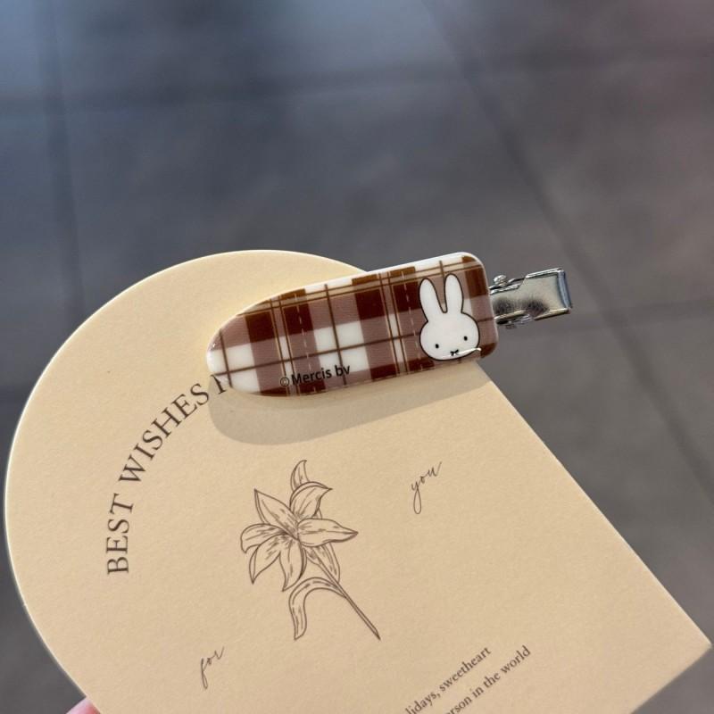 Hair Miffy Pin Cute Kawaii Miffy For Girls Bunny Bangs Clips Cute Miffy Hair Accessiories Headwear Decorations Hairpins Gifts