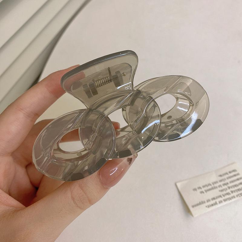 

Большой коготь для волос, женские зажимы для волос, крабовый хвост, зажим для волос, аксессуары для когтей, головные уборы серый