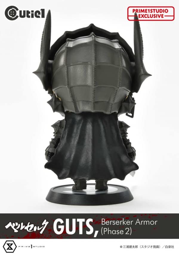Figura de Exposição Berserk Cutie1 Guts Armadura Berserker Genuína Arte Original Kentaro Miura Produtos de Exposição (Estágio)