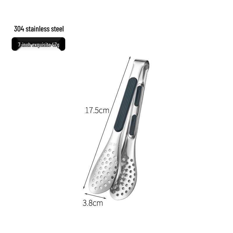 

Изысканные щипцы из нержавеющей стали 304 с силиконовой ручкой для барбекю, фуршета, ресторана и домашнего использования