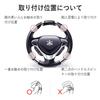 MAZERO Steering Knob Steering Wheel Spinner for Car Black Wheel Spinner Power Steering Wheel