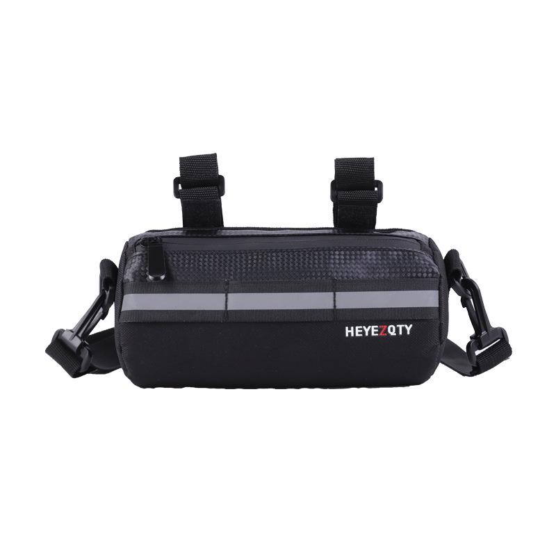 Multifunktionale Crossbody-Lenker-Tasche für Mountain- & Rennräder - Fahrradzubehör 2L schwarz