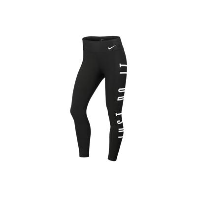 Nike Einfarbig Buchstabendruck Elastische Enge Sporthose Damen Unterteile Schwarz CJ5778-010