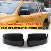 Pour Ford Ranger 2024 Plastique ABS Couvercles de Rétroviseur Latéral Arrière de Voiture Capuchons d'Aile Garniture Extérieure de Porte Autocollant Adhésif Pièces