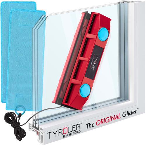 Tyroler The Glider D-2 Magnetic Window Cleaner | Window Cleaning | Window Cleaning Tools for 8-18mm Thick Windows | Double-Sided Glass Cleaner | Magne