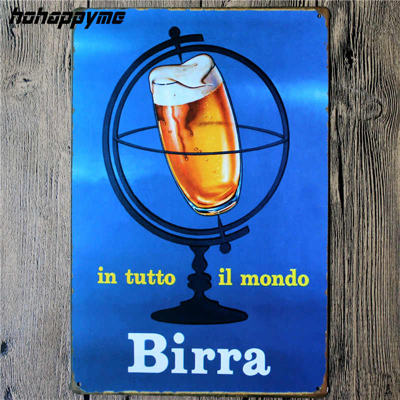 Vintage Tin Beer Signs Antique Decorative Metal Plaques Beer Carteles Vintage Metal Plaque Metal Vintage Pub 20*30cm