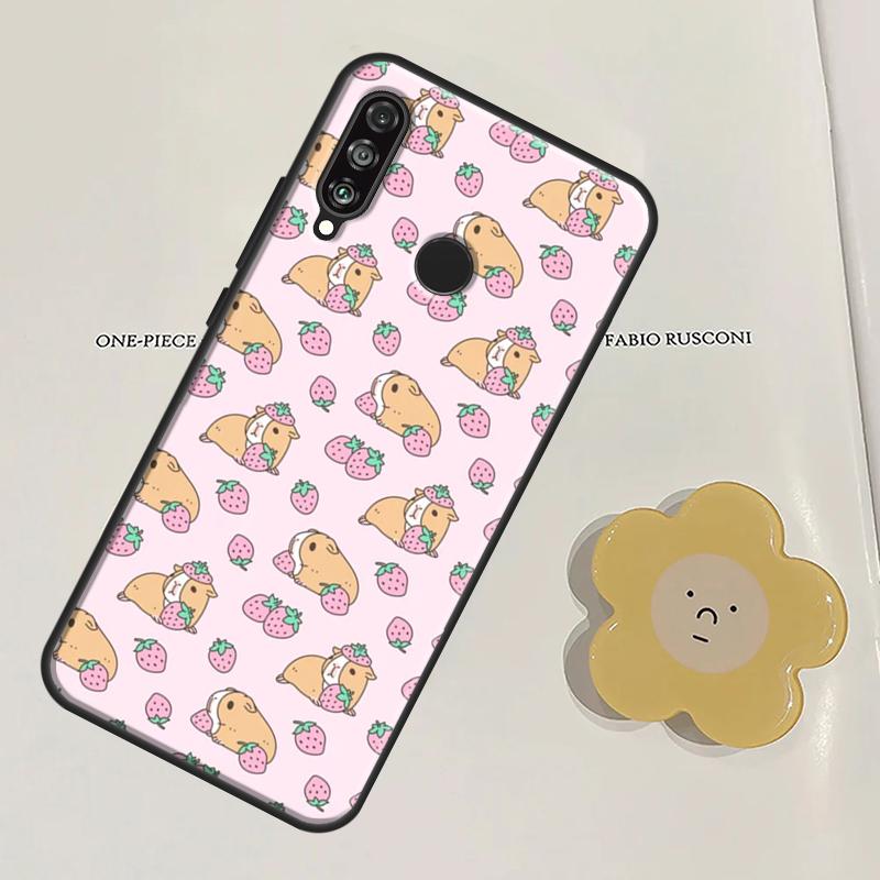 Cute Cartoon Guinea Pig For Huawei Nova Y60 Y70 Y90 Y61 Y91 3i 7i 8i 11i Nova 11 9 10 SE P20 P30 Pro P40 Lite Case