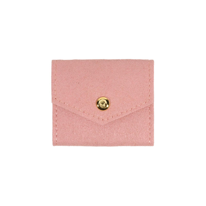 

1pc Mini Jewelry Case Functional Storage Organizer Foldable Jewelry Bags for Rings Earrings Necklaces Packing Pouches Travel рожевий