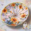 Large Retro 16-Bone Sun Umbrella: Women's Reinforced UV Protection & Sunshade