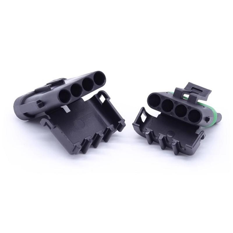 5/20/100sets 1 2 3 4 6Pin Way Delphi 2.5 GM Automotive Female Male Weather Pack Electrical Socket Plug -Automobile Connectors