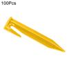 100Pcs Camping Tent Stake Heavy Duty Lawnmower Boundary Wire Stake Outdoor Garden Yard Patio Lawn Tarp Canopy Windproof Ground Spike Tent Peg