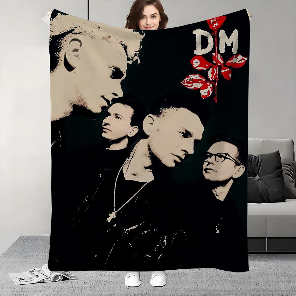 

Гурт D-Depeche M-Mode Дизайн ковдри Легка Для гуртожитків, Сну, Вітальні, Офісу, Дивана, Всесезонна 80x60in