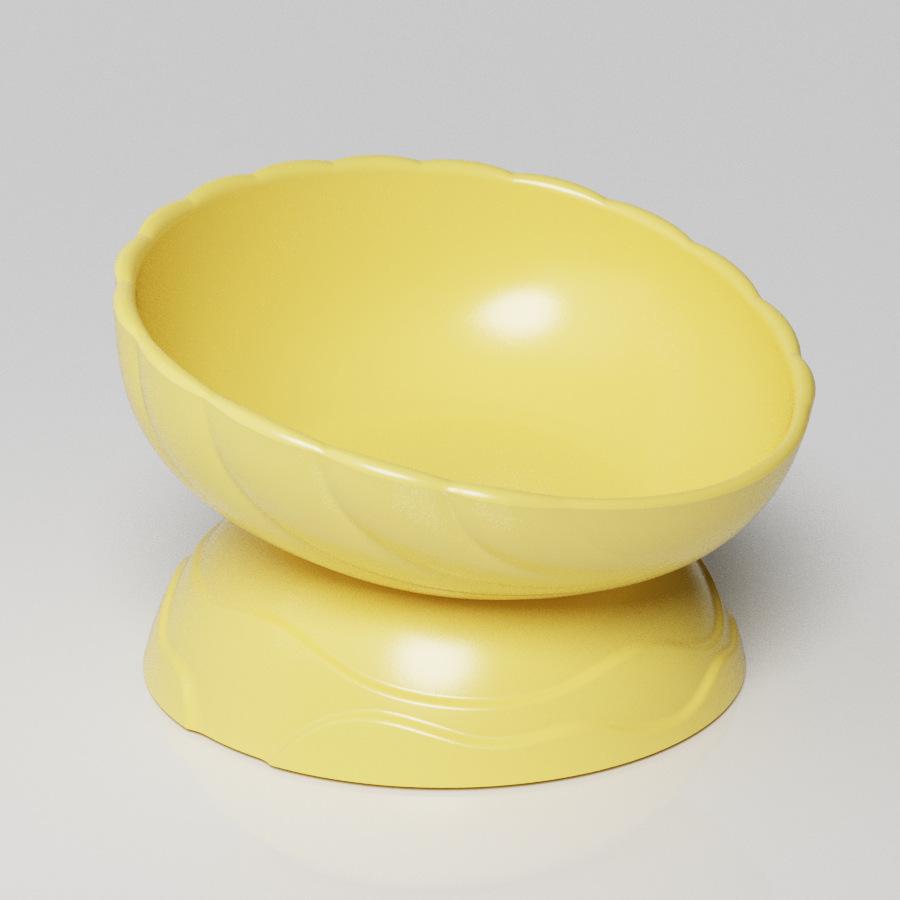 Pet Dry Rice Drinking Water Cat Bowl Original Imitation Porcelain Bamboo Fiber Adjustable Shell High Foot Bowl Cat Food Basin Cat Supplies