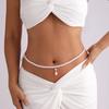 Tassel Waist Chain Belt Geometric Beads Chain Belt Fashion Pearl Waist Chain  Body Jewelry