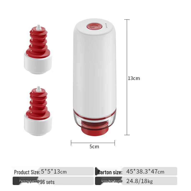 

Smile mom Vacuum Food Storage Container Set with Wine Stopper