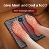 Intelligent Remote Control Relieve Fatigue Massage Pad EMS Pulse Foot Massage Mat Home Use Parental Legs Relax Health Care
