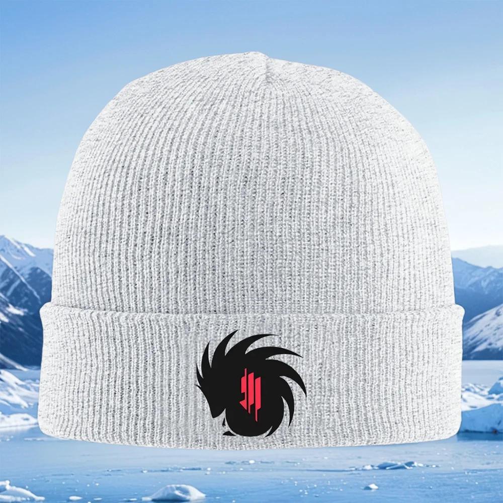 Dark Shape Sharp Red Knitted Hat Unisex Women Unisex Beanie Pullover Cap Winter Thermal Warm Christmas Outdoor Cycling Hiking Skiin