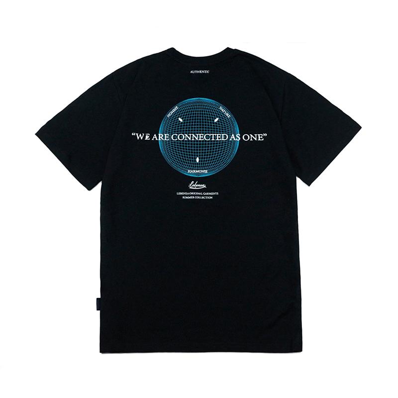 Lebenia Connect Printed T-Shirt Black