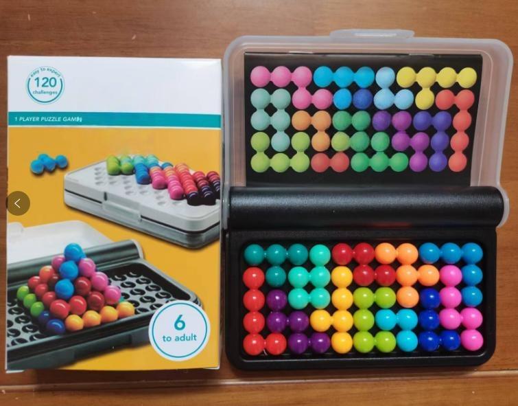 3D Stereoscopic Puzzle Board Game - Classic Pyramid Board - Pearl Logical Thinking - Children's Pyramid Beads - Montessori Toy -