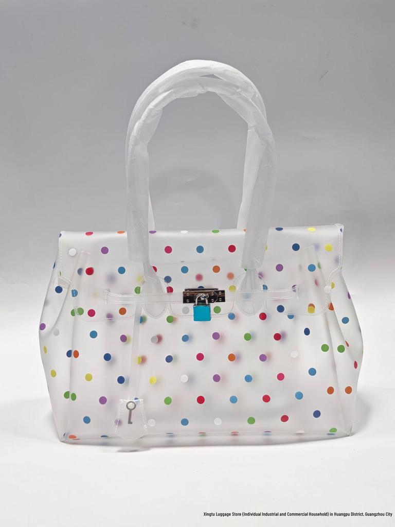 Sac cabas à bandoulière imperméable en TPU grande capacité style coréen pour femme