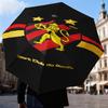 1PC Sport Club Football Crest Printed Umbrella Folding umbrella, automatic umbrella 8-Frame for Travel, camping Fan gifts Christmas Gifts