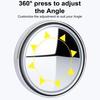 2Pcs Car Blind Spot Rearview Mirror Wide-Angle Lens Design 360-Degree Adjustable Frameless Convex Side Auxiliary Mirror Auto Parts