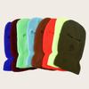 2026 New Black White 3 Hole Full Face Ski Mask Balaclava for Men Women Army Tactical CS Windproof Knit Beanies Winter Warm Caps