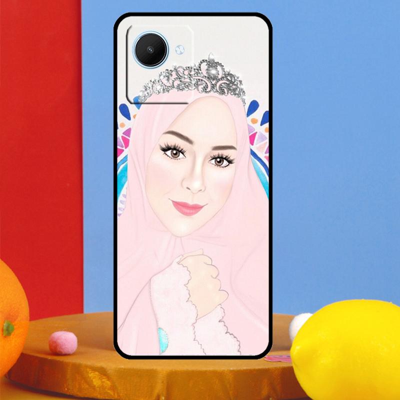 Muslim Islamic Arabic Hijab Girl For Realme 14 Pro Plus 10 11 12 13 15 Pro C67 C65 C63 C61 C55 C53 C51 C71 C75 GT7 Pro Case