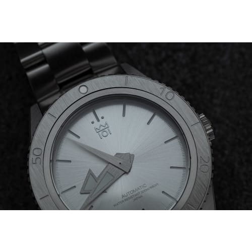 HYAKUICHI 101 No.10 Mechanical Diving Watch, 40mm, Silver