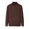 Men's Casual High Neck Knitted Sweater - Velvet Mink, Thickened, Plus Velvet, Basic Style