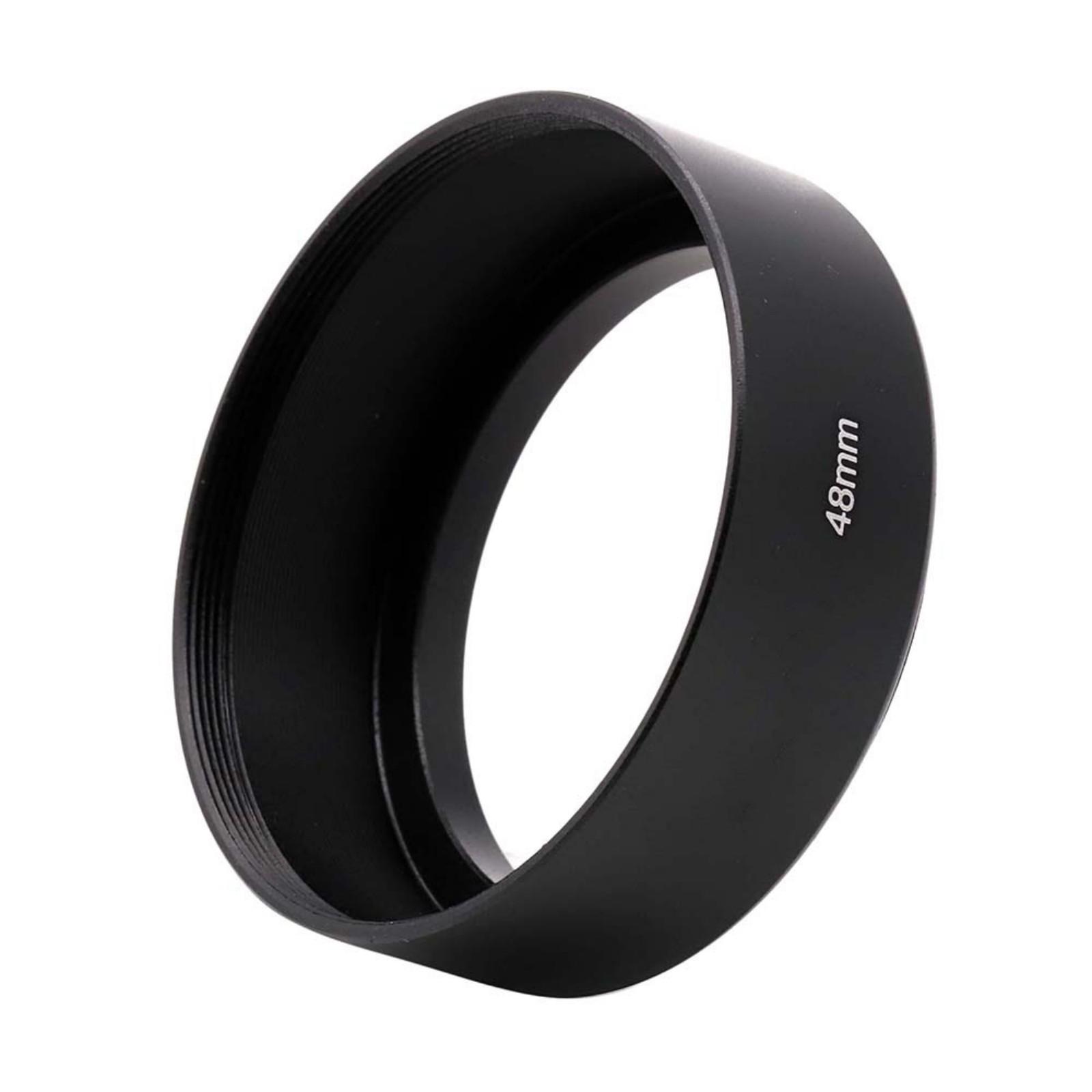 

Металлическая бленда для объектива 48 мм, солнцезащитная бленда, совместимая с камерой Canon QL17GIII, резьба для фильтра 48 мм, бленда для объектива, удобное хранение