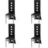 Day and Night - Day and Night Dining Chairs 4 Units Black Synthetic Leather