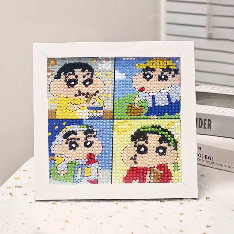 High-End Diamond Painting Diy Van Gogh Starry Sky Cat Creative Handmade Toy Table Decoration Diamond Painting With Frame