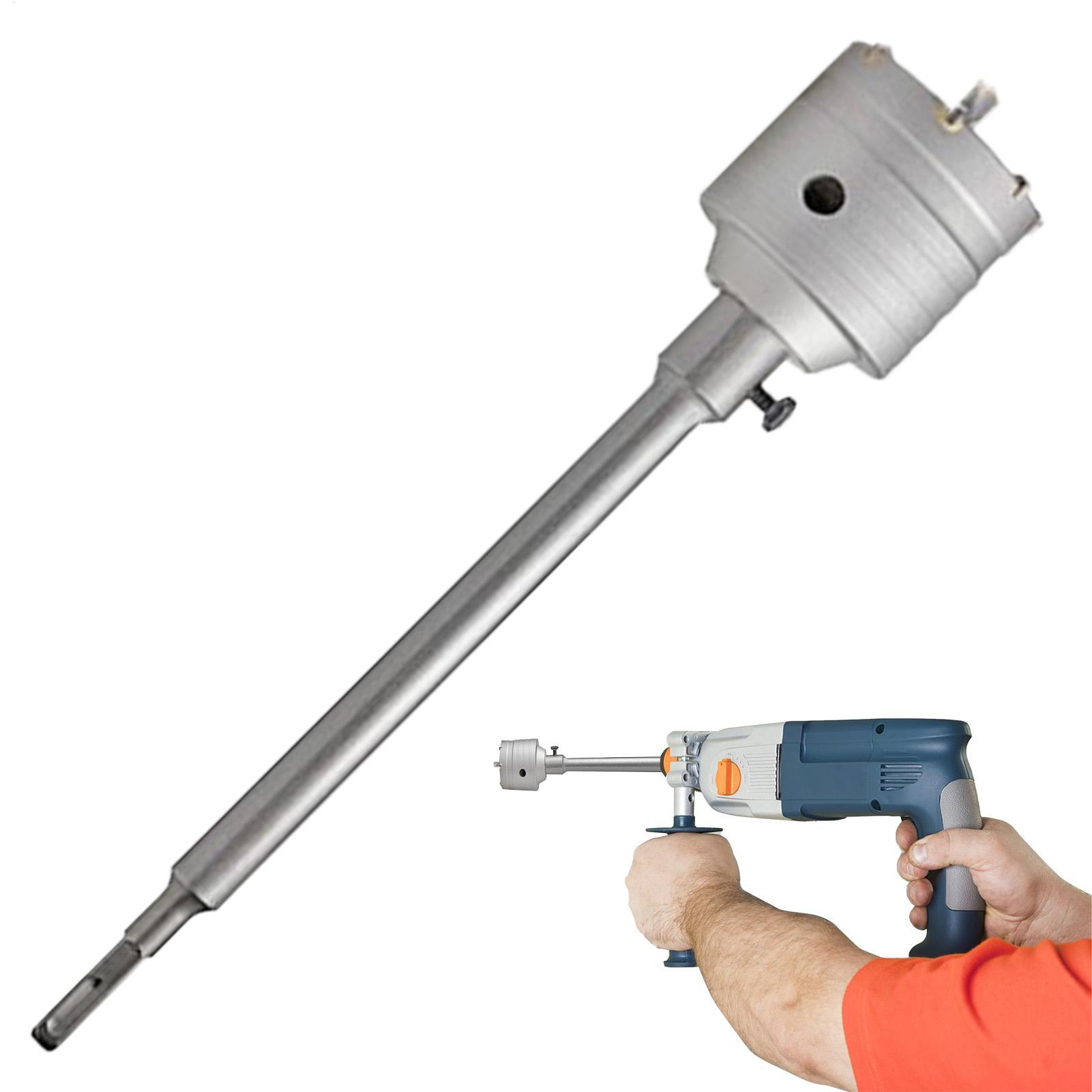 

Concrete Drill Bit Set Tile Drill Bits Professional Drilling Tool Accessories Includes Extensions For Brick Glass Ceramic 60mm