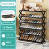 Folding Shoe Rack Multi-tier Shoe Rack for Entryway Balcony Potted Plant Shelves Simple Assembly Shoe Rack Make Of Bamboo