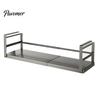 Expandable under Shelf Storage Rack Punch-free Hanging Slide-in Cabinet Organizer Stainless Carbon Steel Kitchen Pantry Countertop Spice Holder