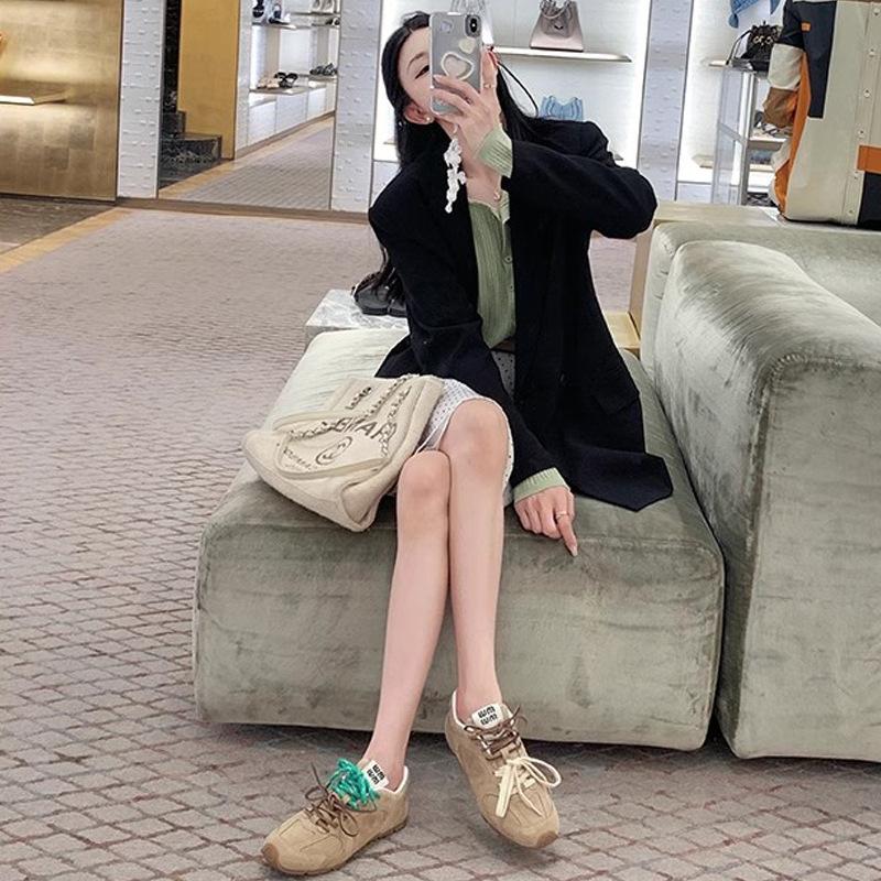 Grape mother with the same 2025 new retro lace-up versatile breathable leisure sports moral training Forrest Gump shoes women