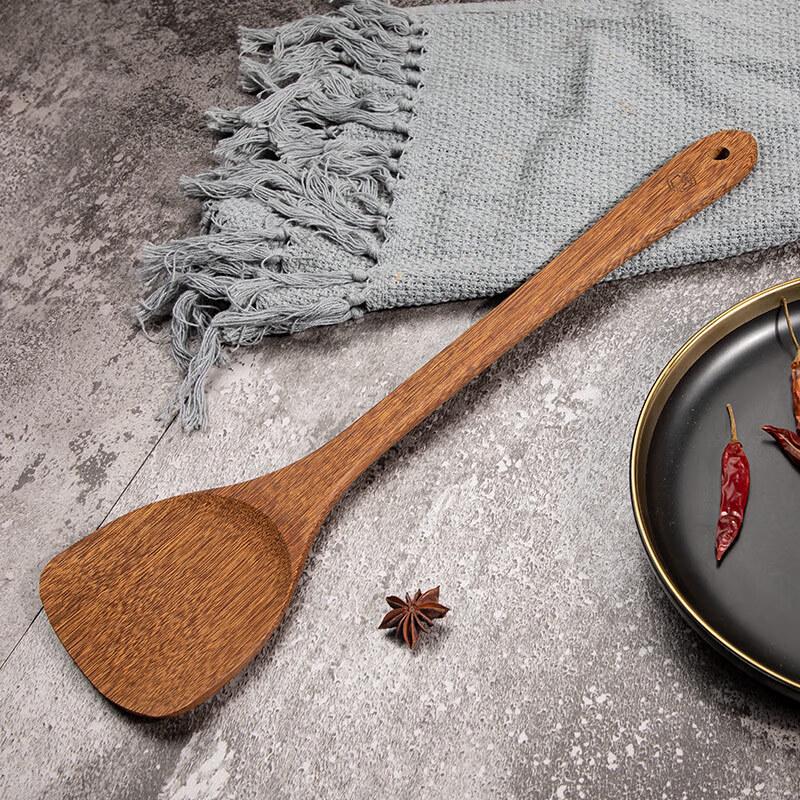 Camellia Long-Handle Wooden Cooking Spatula