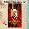 Strandtuch Union Berlin FC Benutzerdefinierter Name Text Personalisierbares Weiches Handtuch für Strand Pool Innenbereich Heimdekoration Geschenk