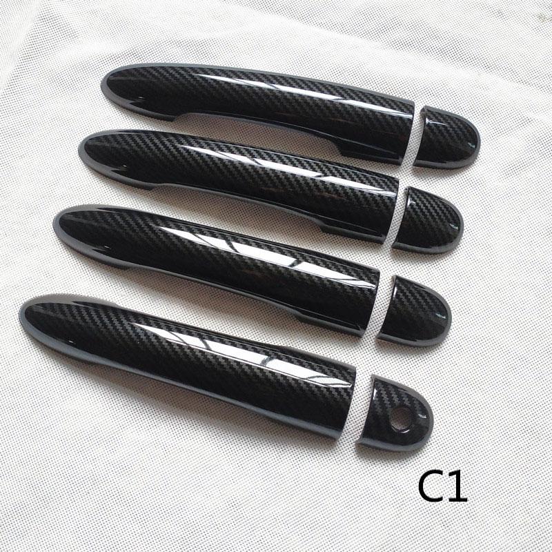 Door Handle Plastic Imitation Carbon Fiber Cover Trim for Renault Modus Car Styling Accessories