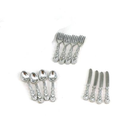 Miniature Cutlery Spoon Set Classic And Elegant Addition To Doll S Kitchen Vintage Mini Cutlery