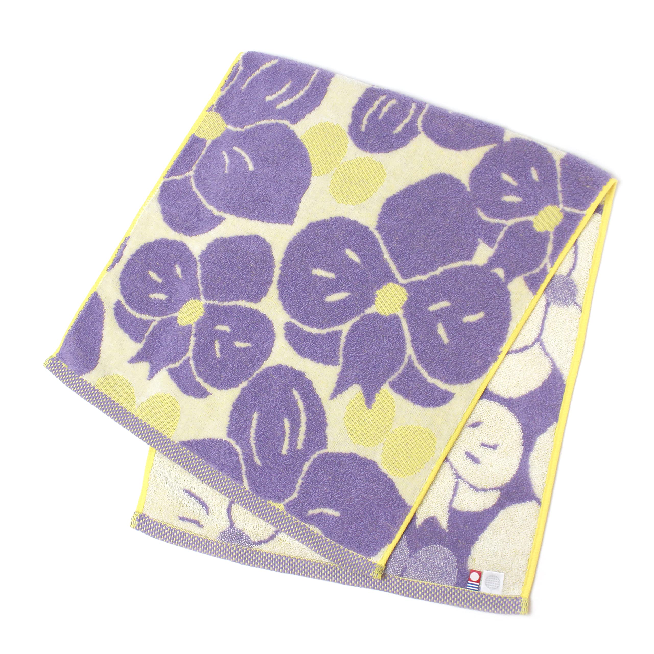Полотенце Imabari Iori Фаленопсис Ран Для лица (фиолетовый) фиолетовый