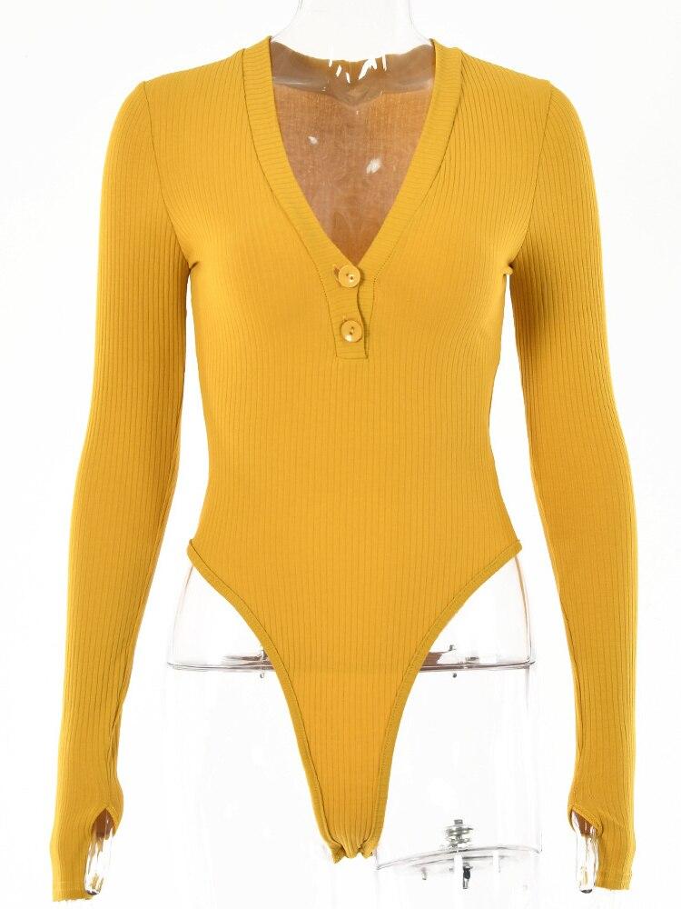 

Облягаюча сексуальна жіноча бавовняна сорочка з довгими рукавами восени 2022 року з v-подібним вирізом, отримана без посилання на дизайн сексуальних жіночих футболок L жовтий