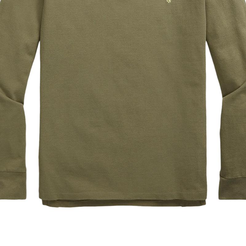 Polo Ralph Lauren Logo Embroidered Print Slim Fit Long Sleeve Polo Shirt Men tops Green MNPOKNI16821661-310