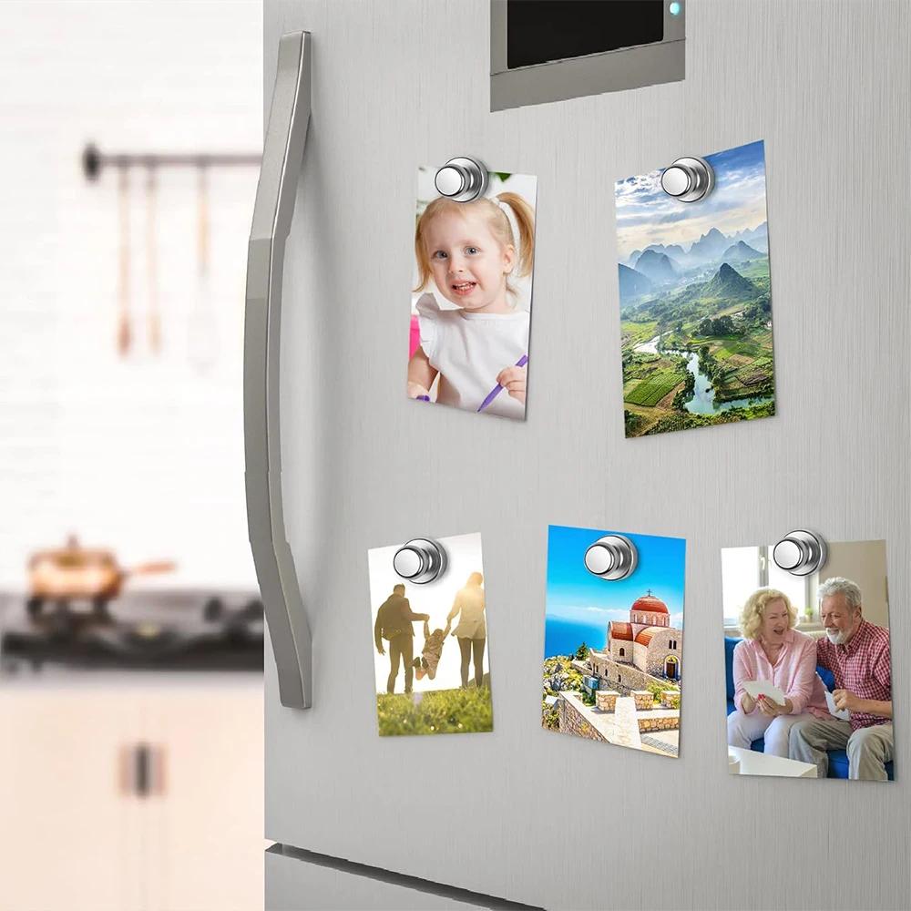 50/1 Stück Neodym-Magnet-Stecknadeln Starker Magnet Saugnapf Druckknopf für Kühlschrank Whiteboard Küche Büro Magnetischer Haken